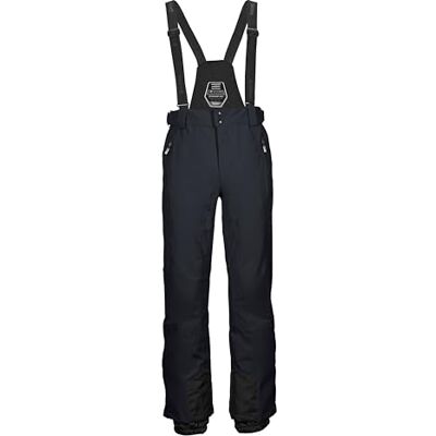 Killtec Herren Skihose/Funktionshose mit abnehmbaren Trägern, Kantenschutz und Schneefang KSW 100 ENOSH MN SKI PNTS, schwarz, S, 43431-000 Killtec Herren Skihose/Funktionshose mit abnehmbaren Trägern, Kantenschutz und Schneefang KSW 100 ENOSH MN SKI PNTS, schwarz, S, 43431-000