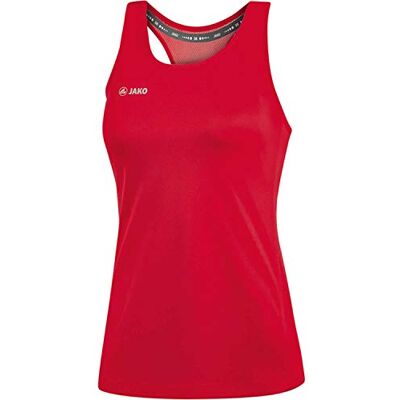 JAKO Damen Tanktop Run 2.0, Sportrot, 44 JAKO Damen Tanktop Run 2.0, Sportrot, 44