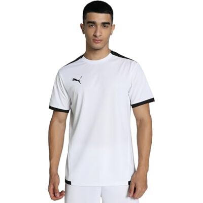 Puma Herren Teamliga Jersey Shirt, White- Black, M EU Puma Herren Teamliga Jersey Shirt, White- Black, M EU