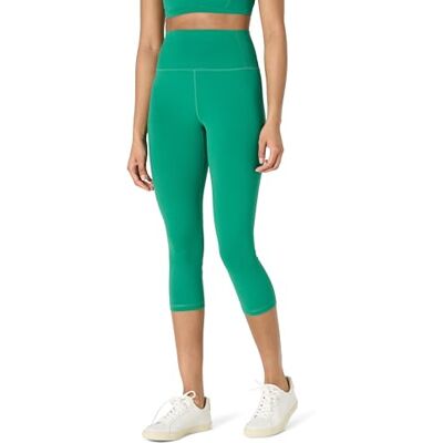 Amazon Essentials Damen Active FormFlex Buttery Soft Capri-Leggings für Yoga und Workouts mit Taschen, hoher Taille, Schrittlänge von 48 cm, Smaragdgrün, S Amazon Essentials Damen Active FormFlex Buttery Soft Capri-Leggings für Yoga und Workouts mit Taschen, hoher Taille, Schrittlänge von 48 cm, Smaragdgrün, S