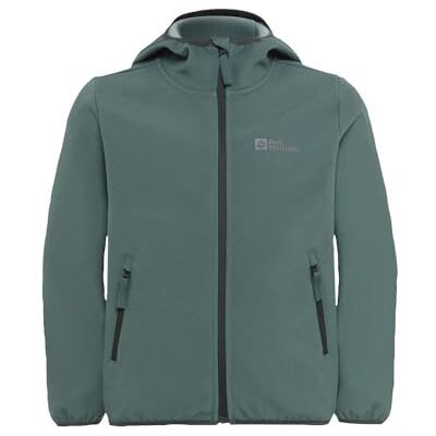Jack Wolfskin Unisex Kinder Fourwinds Jacket Kids, Jade Green, 104 Jack Wolfskin Unisex Kinder Fourwinds Jacket Kids, Jade Green, 104