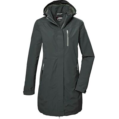 Killtec Damen Funktionsparka/Parka mit abzippbarer Kapuze KOS 30 WMN PRK, dunkelgrün, 38, 42918-000 Killtec Damen Funktionsparka/Parka mit abzippbarer Kapuze KOS 30 WMN PRK, dunkelgrün, 38, 42918-000
