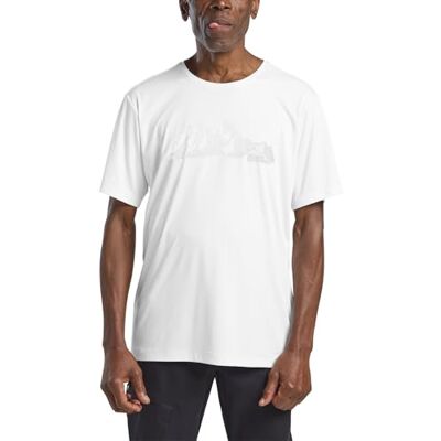 Jack Wolfskin Herren Peak Graphic M T-Shirt, MTN Stark White, XL EU Jack Wolfskin Herren Peak Graphic M T-Shirt, MTN Stark White, XL EU