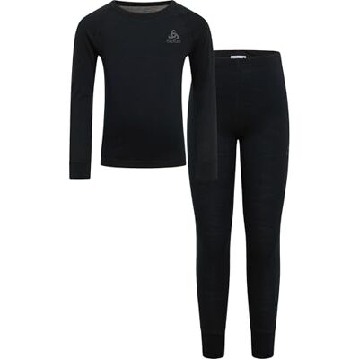 Odlo Thermounterwäsche Kinder Merino 200 I Winterleggings und Langarm Thermoshirt Mädchen Jungen I Warmes Skiunterwäsche Set Odlo Thermounterwäsche Kinder Merino 200 I Winterleggings und Langarm Thermoshirt Mädchen Jungen I Warmes Skiunterwäsche Set