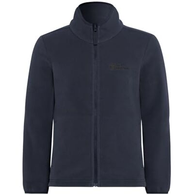 Jack Wolfskin Unisex Kinder Taunus Fleece-Jacke, Night Blue, 128 EU Jack Wolfskin Unisex Kinder Taunus Fleece-Jacke, Night Blue, 128 EU