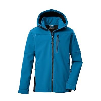 Killtec Jungen Softshelljacke mit Kapuze KOW 226 BYS SFTSHLL JCKT, azur, 128, 43515-000 Killtec Jungen Softshelljacke mit Kapuze KOW 226 BYS SFTSHLL JCKT, azur, 128, 43515-000