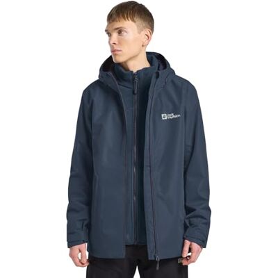 Jack Wolfskin Herren Taubenberg 3in1 Jkt M, Midnight Sky, XL EU Jack Wolfskin Herren Taubenberg 3in1 Jkt M, Midnight Sky, XL EU