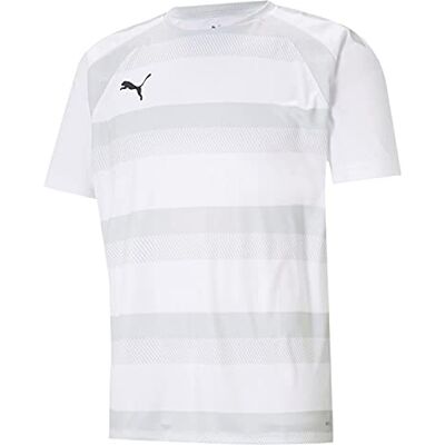 Puma Herren Teamvision Jersey Shirt, White-glacier Gray- Black, XXL EU Puma Herren Teamvision Jersey Shirt, White-glacier Gray- Black, XXL EU