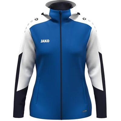 JAKO Damen Kapuzenjacke Dynamic, royal/weiß/marine, M JAKO Damen Kapuzenjacke Dynamic, royal/weiß/marine, M
