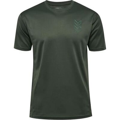 hummel Herren Hmlactive Pl Jersey S/S T-Shirt, Climbing Ivy, XL EU hummel Herren Hmlactive Pl Jersey S/S T-Shirt, Climbing Ivy, XL EU
