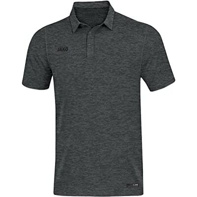 JAKO Herren Poloshirt Premium Basics, Anthrazit-Meliert, 3XL JAKO Herren Poloshirt Premium Basics, Anthrazit-Meliert, 3XL