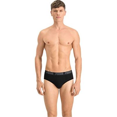 Puma Herren Mens Everyday Briefs Unterwäsche, Black / Black, M EU Puma Herren Mens Everyday Briefs Unterwäsche, Black / Black, M EU