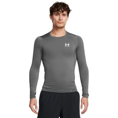 Under Armour Ua Mens Ua Hg Armour Comp Ls Castlerock / / White Xs Under Armour Ua Mens Ua Hg Armour Comp Ls Castlerock / / White Xs