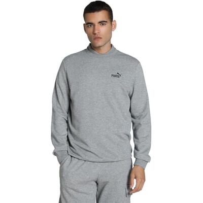 Puma Herren ESS Small No. 1 Logo Crew TR Crew-Sweatshirts, Medium Gray Heather, M Puma Herren ESS Small No. 1 Logo Crew TR Crew-Sweatshirts, Medium Gray Heather, M