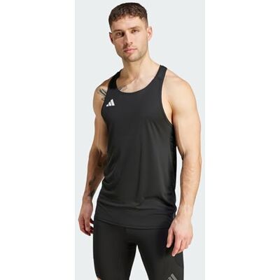Adidas Herren Adizero Essentials Aeroready Running Singlet Shirt, Black, L Adidas Herren Adizero Essentials Aeroready Running Singlet Shirt, Black, L