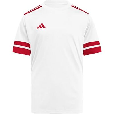 Adidas Unisex Kinder Squadra25 Jersey Short Sleeve Kids Shirt, White/Team Power red 2, 9-10 Years Adidas Unisex Kinder Squadra25 Jersey Short Sleeve Kids Shirt, White/Team Power red 2, 9-10 Years