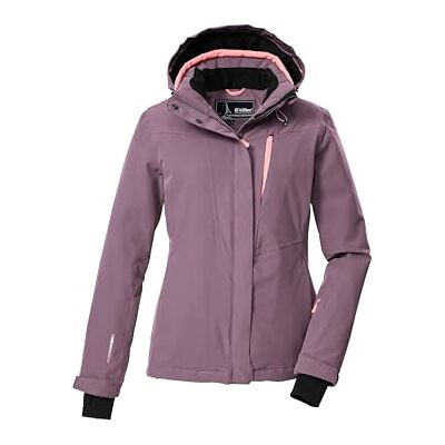Killtec Damen Skijacke/Funktionsjacke mit abzippbarer Kapuze und Schneefang KSW 25 WMN SKI JCKT, violett, 38, 43411-000 Killtec Damen Skijacke/Funktionsjacke mit abzippbarer Kapuze und Schneefang KSW 25 WMN SKI JCKT, violett, 38, 43411-000