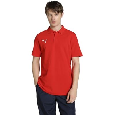 Puma Herren Teamgoal Casuals Poloshirt, Red- White, XL EU Puma Herren Teamgoal Casuals Poloshirt, Red- White, XL EU