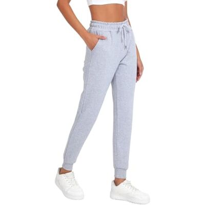 COMEOR Jogginghose Damen Baumwolle Sporthose Lang Warme Trainingshosen, Frauen Freizeithosen, Sweatpants mit Regular Passform für Fitness, Yoga, Freizeit (Grau S) COMEOR Jogginghose Damen Baumwolle Sporthose Lang Warme Trainingshosen, Frauen Freizeithosen, Sweatpants mit Regular Passform für Fitness, Yoga, Freizeit (Grau S)