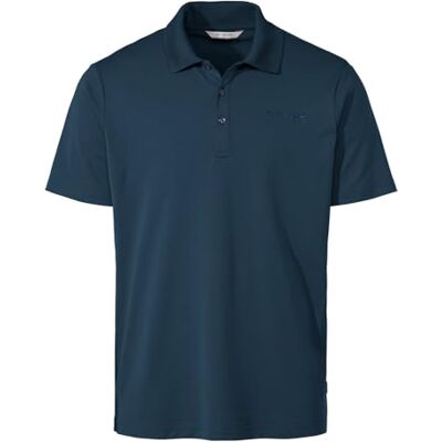 VAUDE Essential Poloshirt Herren – Leichtes Sommer-Poloshirt aus 100% recyceltem Polyester, schnelltrocknend & geruchshemmend, Kurzarm mit Polokragen Dark sea, M VAUDE Essential Poloshirt Herren – Leichtes Sommer-Poloshirt aus 100% recyceltem Polyester, schnelltrocknend & geruchshemmend, Kurzarm mit Polokragen Dark sea, M