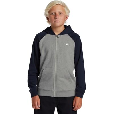 Quiksilver Easy Day Kapuzenpulli mit Reißverschluss für Jungen 8-16 Schwarz Quiksilver Easy Day Kapuzenpulli mit Reißverschluss für Jungen 8-16 Schwarz