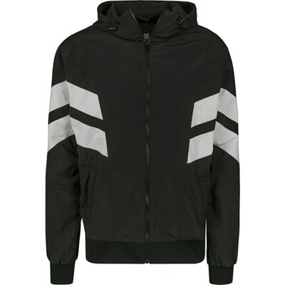 Urban Classics Herren Crinkle Panel Track Jacket Jacke, per Pack Schwarz (blk/wht 00050), XX-Large (Herstellergröße: XXL) Urban Classics Herren Crinkle Panel Track Jacket Jacke, per Pack Schwarz (blk/wht 00050), XX-Large (Herstellergröße: XXL)