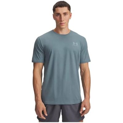 Under Armour Ua Mens Ua M Sportstyle Lc Ss Jasper Blue / / Serpentine Xs Under Armour Ua Mens Ua M Sportstyle Lc Ss Jasper Blue / / Serpentine Xs