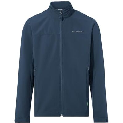 VAUDE Men's Hurricane Jacket IV Herren Softshelljacke- Winddichte & Atmungsaktive Wanderjacke, Wasserabweisend, dark sea uni, L VAUDE Men's Hurricane Jacket IV Herren Softshelljacke- Winddichte & Atmungsaktive Wanderjacke, Wasserabweisend, dark sea uni, L