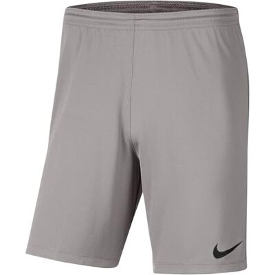 NIKE BV6865 Y NK Dry Park III Short NB K Shorts Unisex-Child Pewter Grey/Black S NIKE BV6865 Y NK Dry Park III Short NB K Shorts Unisex-Child Pewter Grey/Black S
