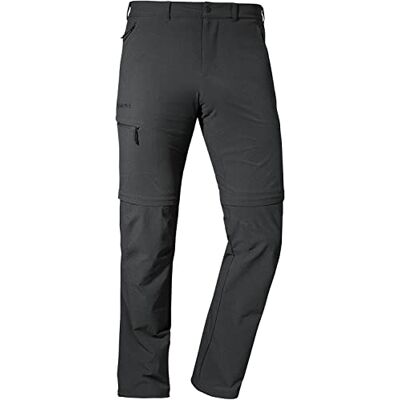 Schöffel Herren Pants Koper1 Zip Off, Flexible Herren Hose mit Zip-Off Funktion, schnell trocknende und kühlende Wanderhose aus 4-Wege-Stretch, Asphalt, 50 Schöffel Herren Pants Koper1 Zip Off, Flexible Herren Hose mit Zip-Off Funktion, schnell trocknende und kühlende Wanderhose aus 4-Wege-Stretch, Asphalt, 50