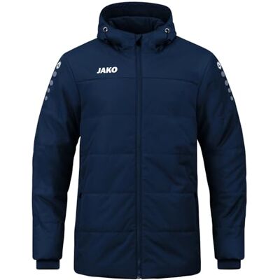 JAKO Herren Coachjacke Team mit Kapuze, Marine, XXL JAKO Herren Coachjacke Team mit Kapuze, Marine, XXL
