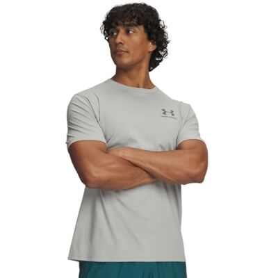 Under Armour Ua Mens Ua M Sportstyle Lc Ss Titanium / / Clay Green Md Under Armour Ua Mens Ua M Sportstyle Lc Ss Titanium / / Clay Green Md