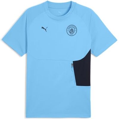 Puma Manchester City FC Herren tech Pocket T-Shirt 25/26, Blau (Deep Navy x Team Light Blue), L Puma Manchester City FC Herren tech Pocket T-Shirt 25/26, Blau (Deep Navy x Team Light Blue), L