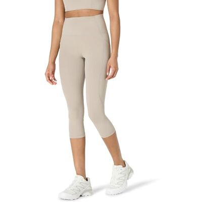 Amazon Essentials Damen Active FormFlex Buttery Soft Capri-Leggings für Yoga und Workouts mit Taschen, hoher Taille, Schrittlänge von 48 cm, Taupe, L Amazon Essentials Damen Active FormFlex Buttery Soft Capri-Leggings für Yoga und Workouts mit Taschen, hoher Taille, Schrittlänge von 48 cm, Taupe, L