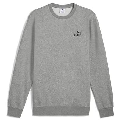 Puma Herren ESS Small No. 1 Logo Crew FL Crew-Sweatshirts, Medium Gray Heather, Puma Herren ESS Small No. 1 Logo Crew FL Crew-Sweatshirts, Medium Gray Heather,
