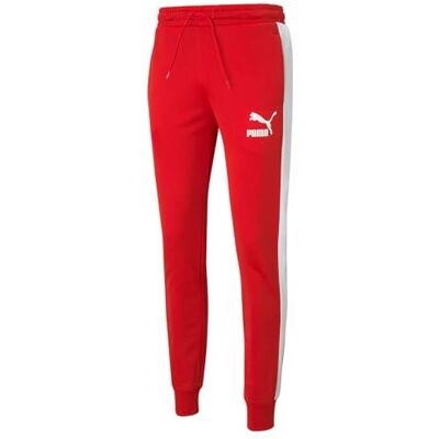 Puma Herren Iconic T7 Track Pants Trainingshose, High Risk Red, L EU Puma Herren Iconic T7 Track Pants Trainingshose, High Risk Red, L EU