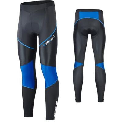MEETWEE Herren Radlerhose Lange Fahrradhose, Kompression Radhose Leggings Radsport Hose für Männer Elastische Atmungsaktive 3D Schwamm Sitzpolster (Blau-a, XL) MEETWEE Herren Radlerhose Lange Fahrradhose, Kompression Radhose Leggings Radsport Hose für Männer Elastische Atmungsaktive 3D Schwamm Sitzpolster (Blau-a, XL)