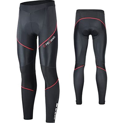 MEETWEE Herren Radlerhose Lange Fahrradhose, Kompression Radhose Leggings Radsport Hose für Männer Elastische Atmungsaktive 3D Schwamm Sitzpolster (Rot-a, M) MEETWEE Herren Radlerhose Lange Fahrradhose, Kompression Radhose Leggings Radsport Hose für Männer Elastische Atmungsaktive 3D Schwamm Sitzpolster (Rot-a, M)