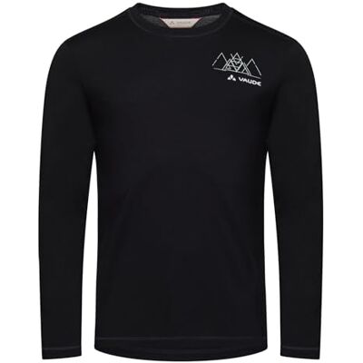 VAUDE Herren Merino Langarmshirt Monviso Wool LS T-Shirt II, pflegeleicht und schnelltrocknend, thermoregulierend und geruchshemmend, Passform: Slim fit, Black, M VAUDE Herren Merino Langarmshirt Monviso Wool LS T-Shirt II, pflegeleicht und schnelltrocknend, thermoregulierend und geruchshemmend, Passform: Slim fit, Black, M