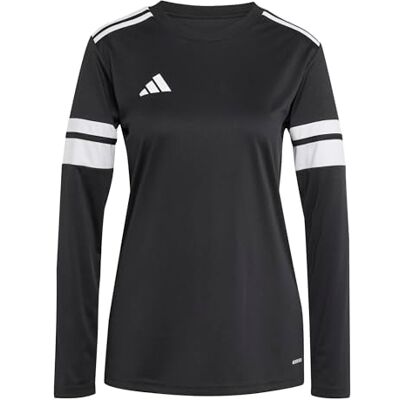Adidas Damen Squadra25 Jersey Long Sleeve Shirt, Black/White, M Adidas Damen Squadra25 Jersey Long Sleeve Shirt, Black/White, M