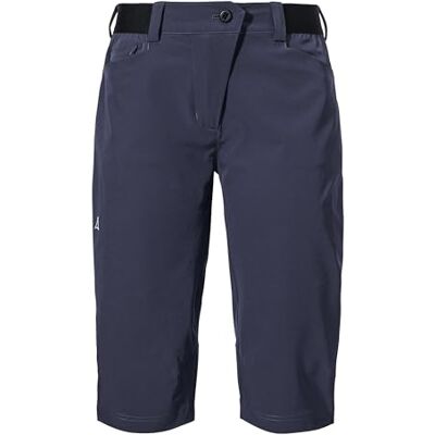 Schöffel Damen Capri Pants Style Keitele WMS, schnell trocknende Radhose mit 4-Wege-Stretch, Dreiviertel Hose mit radspezifischer Passform und elastischem Bund, Navy Blazer, 38 Schöffel Damen Capri Pants Style Keitele WMS, schnell trocknende Radhose mit 4-Wege-Stretch, Dreiviertel Hose mit radspezifischer Passform und elastischem Bund, Navy Blazer, 38