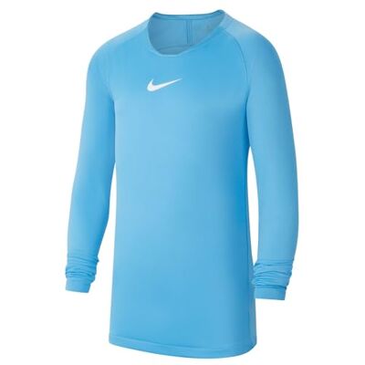 NIKE Jungen Y Nk Df Park 1stlyr Jsy Thermal Long Sleeve Top, University Blue/White, S EU NIKE Jungen Y Nk Df Park 1stlyr Jsy Thermal Long Sleeve Top, University Blue/White, S EU