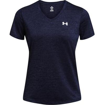 Under Armour Damen T-Shirt Tech Twist Midnight Navy/White, S Under Armour Damen T-Shirt Tech Twist Midnight Navy/White, S