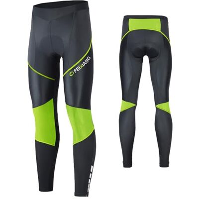 MEETWEE Herren Radlerhose Lange Fahrradhose, Kompression Radhose Leggings Radsport Hose für Männer Elastische Atmungsaktive 3D Schwamm Sitzpolster (Grün-a, M) MEETWEE Herren Radlerhose Lange Fahrradhose, Kompression Radhose Leggings Radsport Hose für Männer Elastische Atmungsaktive 3D Schwamm Sitzpolster (Grün-a, M)