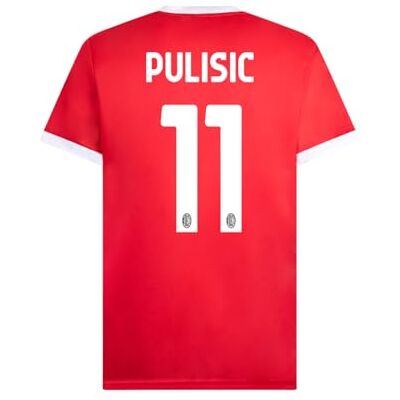 A.C. Milan Stadium Replica Heimtrikot, Saison 2024/25, Pulisic 11, XXL A.C. Milan Stadium Replica Heimtrikot, Saison 2024/25, Pulisic 11, XXL
