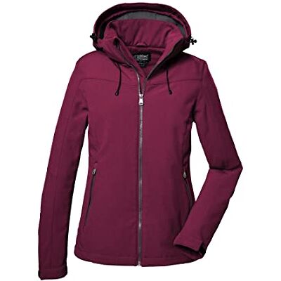 Killtec Damen Softshelljacke Softshell Jacke mit abzippbarer Kapuze Damen Softshelljacke wasserabweisend, Winddicht, atmungsaktiv 00424-dunkelrose 46 Killtec Damen Softshelljacke Softshell Jacke mit abzippbarer Kapuze Damen Softshelljacke wasserabweisend, Winddicht, atmungsaktiv 00424-dunkelrose 46