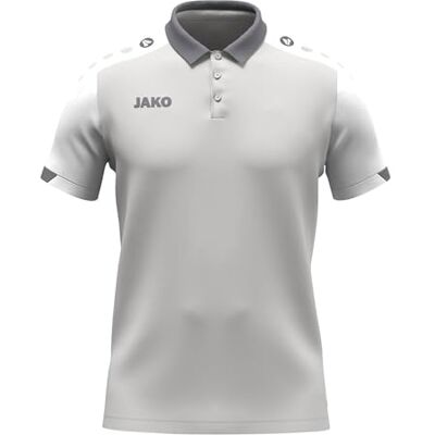JAKO Unisex Poloshirt Dynamic, hellgrau/weiß/grau, XL JAKO Unisex Poloshirt Dynamic, hellgrau/weiß/grau, XL