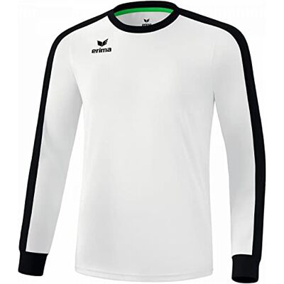 Erima Unisex Kinder Retro Star Trikot Trikot Langarm (3142102), weiß/schwarz, 116 Erima Unisex Kinder Retro Star Trikot Trikot Langarm (3142102), weiß/schwarz, 116