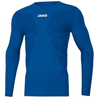 JAKO Herren Longsleeve Comfort Recycelt, Sportroyal, M JAKO Herren Longsleeve Comfort Recycelt, Sportroyal, M
