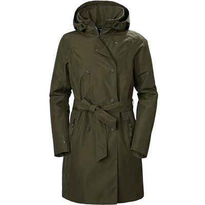 Hansen Damen W Welsey II Trenchcoat Insulated, Grün, M Hansen Damen W Welsey II Trenchcoat Insulated, Grün, M